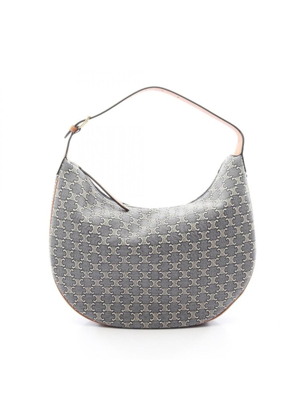 Celine Shoulder Bag Triomphe Lulu Large Canvas Leather